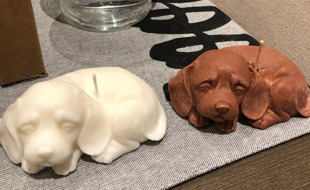 Adopt A Puppy Candle