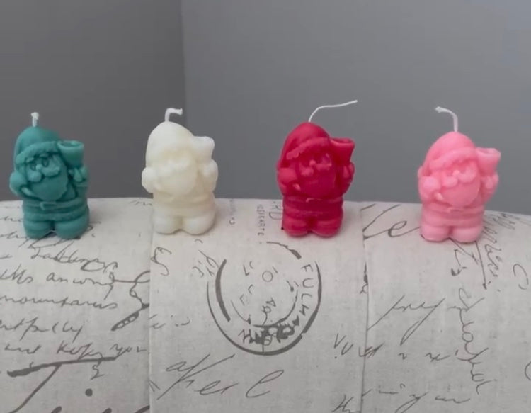 Mini Santa's Decor Candle