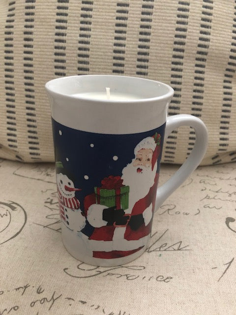 Santa & Friends Mug Candle